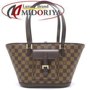 Louis Vuitton Damier Manosque Tote Bag Ebene Brown